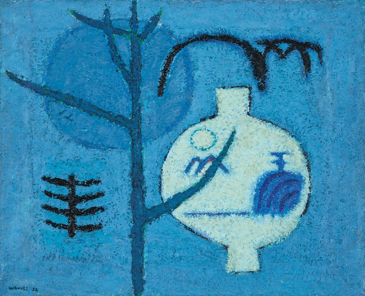 김환기 1958년 作 '항아리'