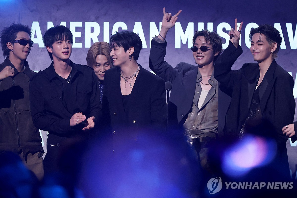 아메리칸 뮤직 어워즈 참석한 BTS